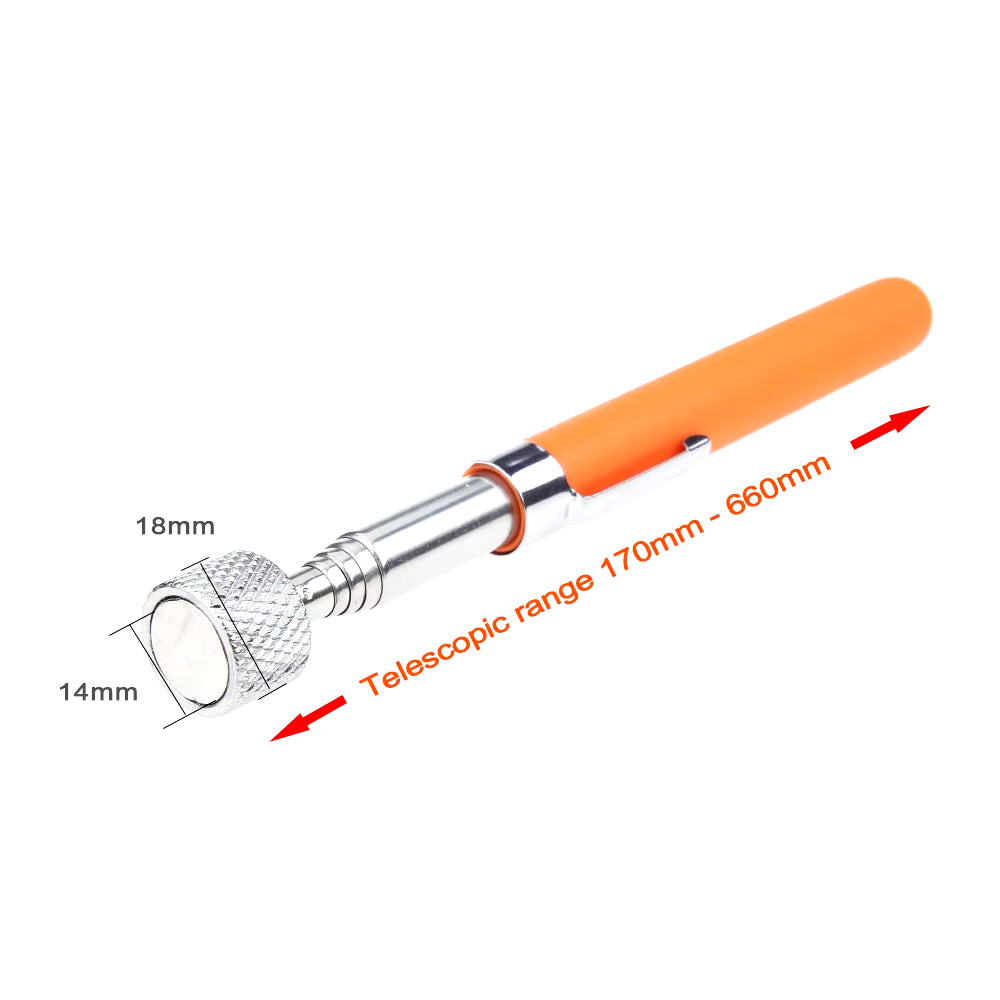 Mini Portable Telescopic Magnetic Magnet Pen Handy Tool Capacity for Picking up Nut Bolt Extendable Pickup Rod Stick